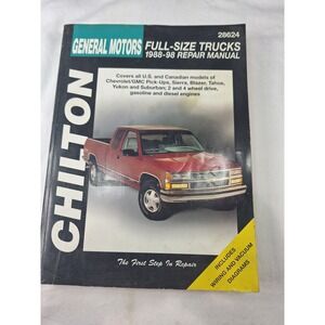 Chilton General Motors Full-Size Trucks 1988-98 Repair Manual 28624 Chevy GMC